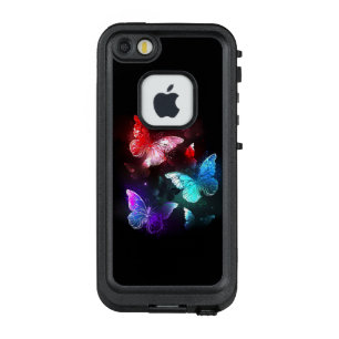 Three Glowing Butterflies on night background LifeProof FRÄ’ iPhone SE/5/5s Case