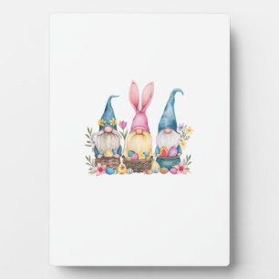 Three Gnome Easter Gnome Easter Egg T-Shirt Plaque