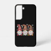 Three Gnomes Buffalo Plaid Red Christmas