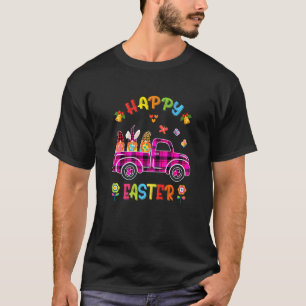 Three Gnomes Bunny Holding Egg Happy Easter Day Tr T-Shirt