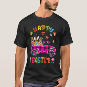 Three Gnomes Bunny Holding Egg Happy Easter Day Tr T-Shirt