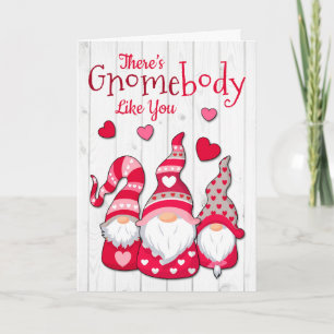 Three Gnomes for Valentine's Day Card