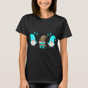 Three Gnomes Happy Pi Day Math Lovers Teacher Math T-Shirt