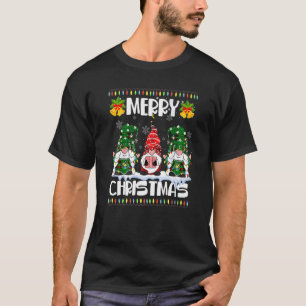 Three Gnomes Matching Family Merry Christmas Tree T-Shirt