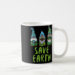 Three Gnomes Plant Turtle Save Earth Gardening Gar Coffee Mug