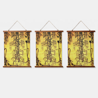 Three Gohonzon Hangings Hanging Tapestry