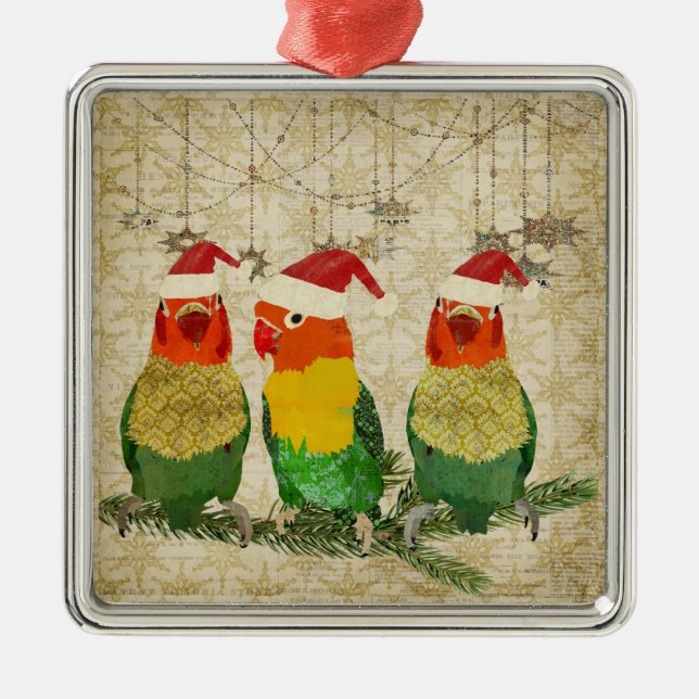 Three Golden Birds Ornament (Front)