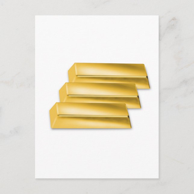 three-golden-gold bars.jpg postcard (Front)