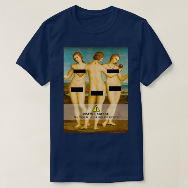 Three Graces censored 2 T-Shirt (Design Front)