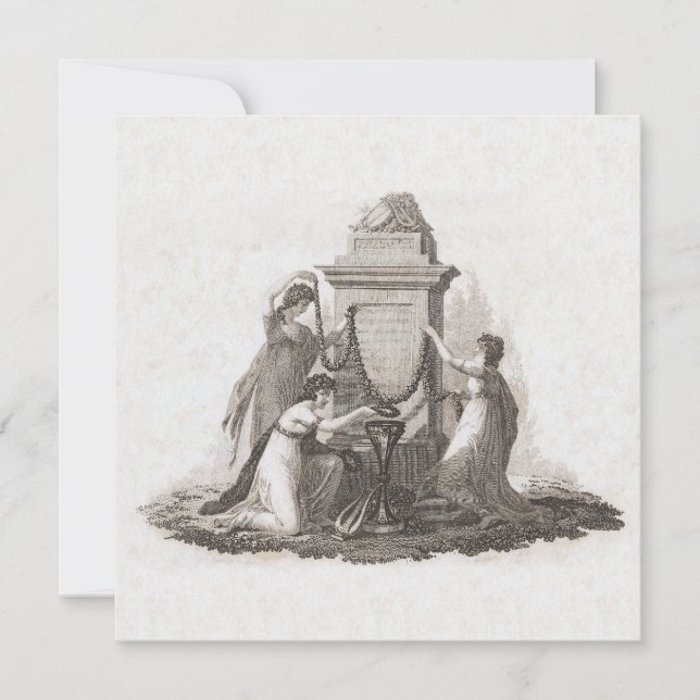 Three Graces Debutante Cotillion Ball Vintage Invitation (Front)