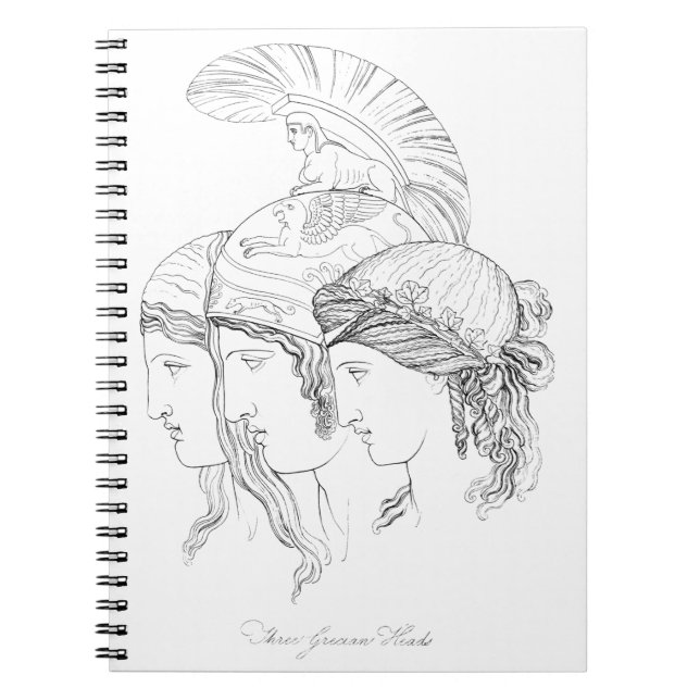 Three Grecian heads Notebook (Front)