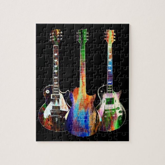 Three Guitars Jigsaw Puzzle (Vertical)