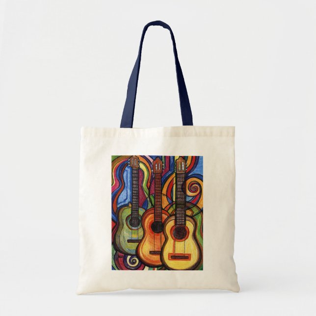 Three Guitars Tote Bag (Front)