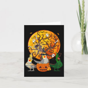 Three Halloween Atiels As Witch Mummy Zombie Lover Card