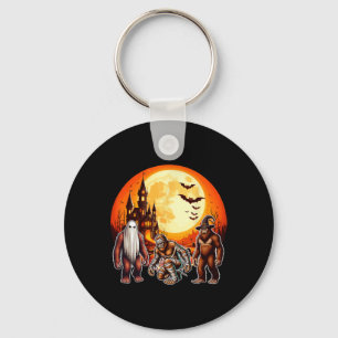 Three Halloween Bigfoots Horror Boo Ghost Witch Mu Key Ring