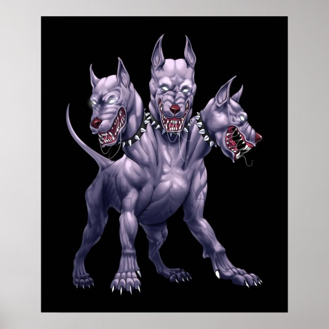 Three Headed Dog Cerberus Poster (Front)