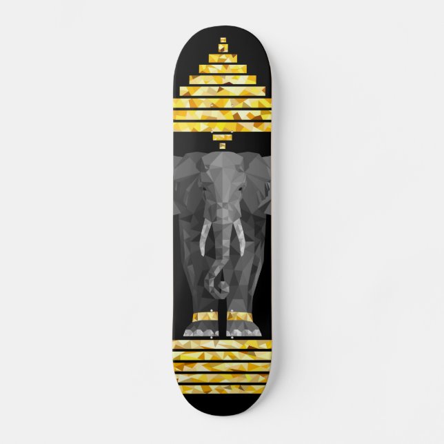 Three Headed Elephant Skateboard (Front)