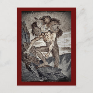Three Headed Monster Postcard