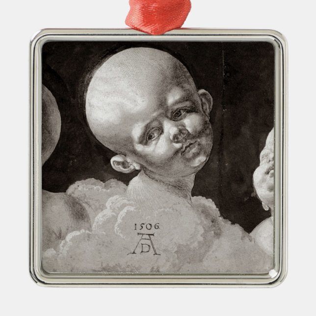 Three Heads of Children, 1506 Metal Tree Decoration (Front)