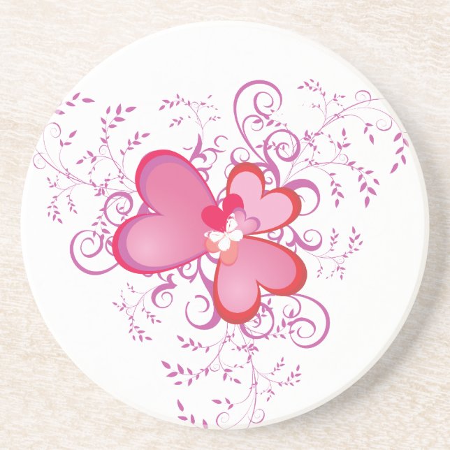 Three Hearts Coaster (Front)