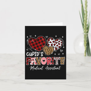 Three Hearts Cupid's Favourite Medical Istant Vale Card