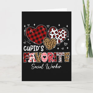 Three Hearts Cupid's Favourite Social Worker Valen Card