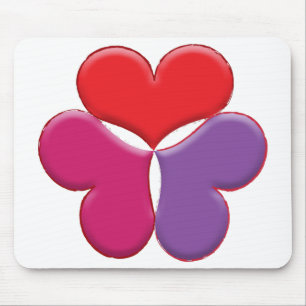 Three Hearts Mouse Pad