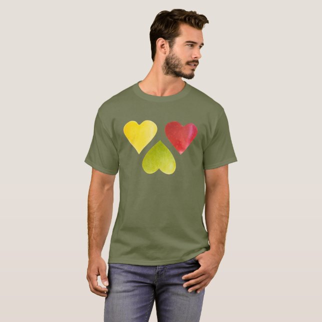 Three hearts T-Shirt (Front Full)