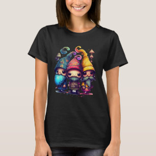 Three Hippie Gnomes Peace Gnome Gnome Desisgn 2 T-Shirt