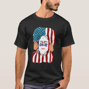 Three Hippie Gnomes Tie Dye Retro Vintage Hat Peac T-Shirt
