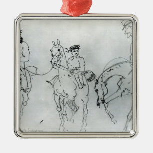 Three Horsemen Metal Ornament