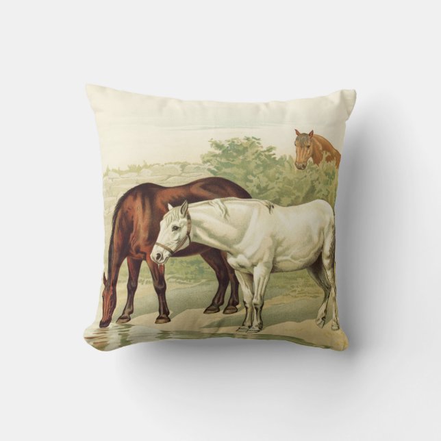 three horses cushion (Front)