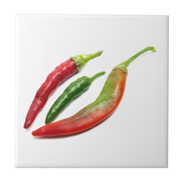 Three hot peppers tile (Front)