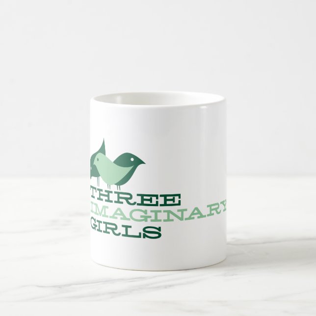 Three Imaginary Girls {birds} coffee mug (Center)
