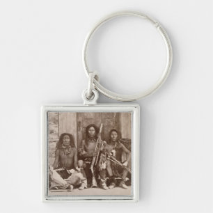 Three Indian Braves, photographed by the Royal Eng Key Ring