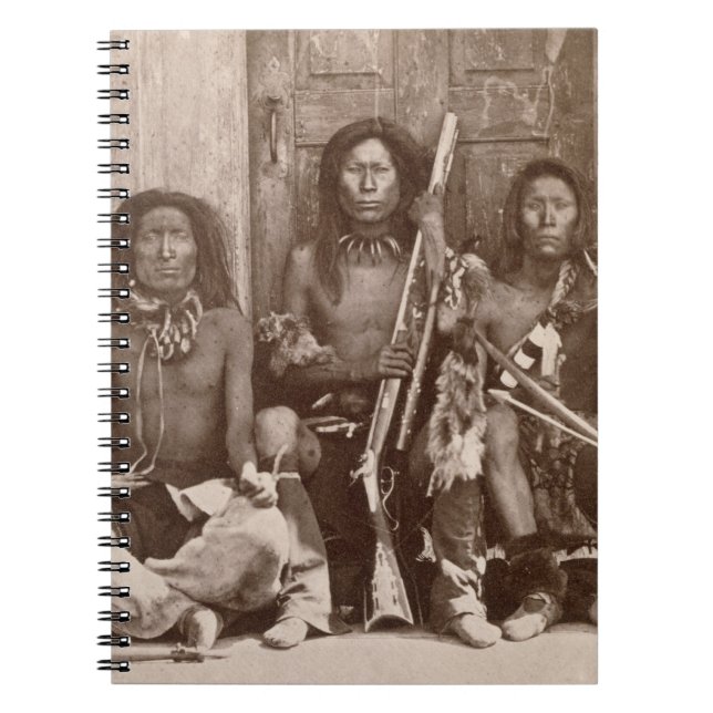 Three Indian Braves, photographed by the Royal Eng Notebook (Front)