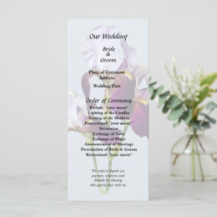 Three Irises in Shades of Magenta Program