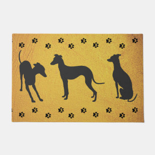 Three Italian Greyhounds  Doormat