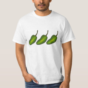 Three Jalapenos Spicy Green Jalapeño Pepper Foodie T-Shirt
