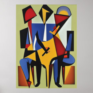 Three Jazz Musicians Poster