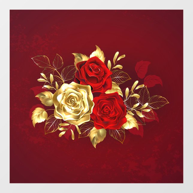 Three Jewellery Roses (Sheet)