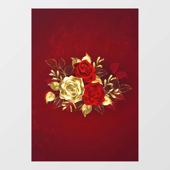 Three Jewellery Roses (Sheet)