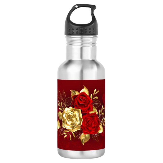 Three Jewellery Roses 532 Ml Water Bottle (Front)