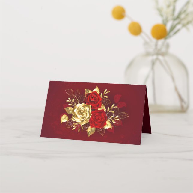 Three Jewellery Roses Appointment Card (Front)