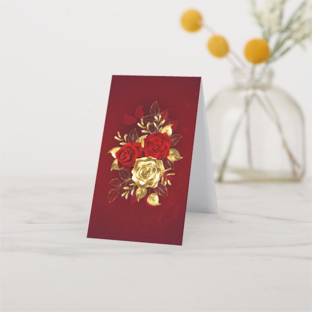 Three Jewellery Roses Appointment Card (Back)