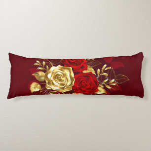 Three Jewellery Roses Body Cushion