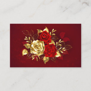 Three Jewellery Roses Business Card