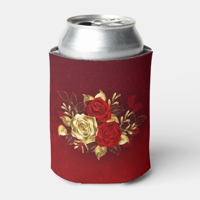 Three Jewellery Roses Can Cooler (Can Front)