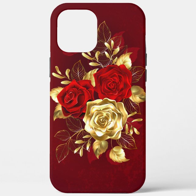 Three Jewellery Roses Case-Mate iPhone Case (Back)