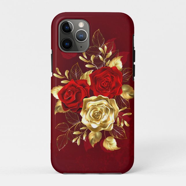 Three Jewellery Roses Case-Mate iPhone Case (Back)